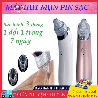 Máy hút mụn cầm tay CAO CẤP CÓ SẠC với 4 đầu hút chuyên dụng, BẢO HÀNH 3 THÁNG, LỖI 1 ĐỔI 1 TRONG 7 NGÀY ĐẦU