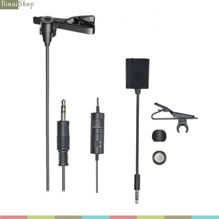 Audio-Technica ATR3350XIS - Micro Gài Áo Cho Máy Ảnh, Máy Quay, Có Giắc Chuyển Cho Điện Thoại TRRS Android
