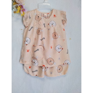 [SIZE 6: 13-14kg ] Bộ tole BÉ GÁI quần đùi