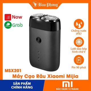 Máy Cạo Râu Thông Minh Xiaomi Mijia Double Ring MSX201 (S100) Chống nước pin sạc 2 dao công nghệ cho nam đàn ông tự động