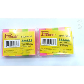 Note giấy 5 màu Pronoti 12x50mm 4034