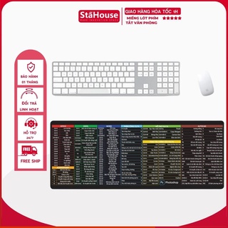 [FREESHIP]Lót Chuột Phím Tắt Văn Phòng Cỡ Lớn Stahouse, Bàn Di Chuột Cỡ Lớn Pad Chuột TLC102 KT 80X30Cm