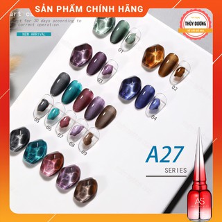 Sơn gel AS chính hãng chai đỏ mã A27 (mắt mèo) 15ml