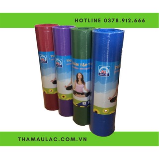 Thảm tập yoga dày 9mm TPE Âu Lạc 65x175cm Không túi