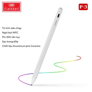 Bút Cảm Ứng Từ Tính Ceramic Earldom ET-P3 - Hàng Chính Hãng Bảo Hành 1 Năm