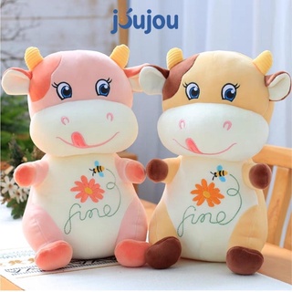 Gấu bông bò sữa đứng cute size 28 - 50cm cao cấp joujou mềm mịn dễ thương cho bé