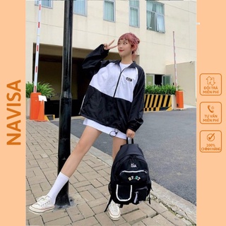 Áo khoác gió dù 7zia nam nữ from rộng unisex bomber AK02