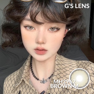 Lens Mắt Kính Áp Tròng Nâu Xám Tây Giãn Vừa Size M 14.5mm Có 0 Đến 6 Độ Cận Mh2962 Brown