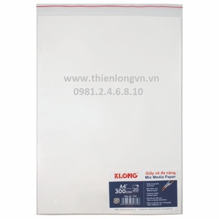 Giấy vẽ A4 300 GSM - 20 tờ/tập Klong 779