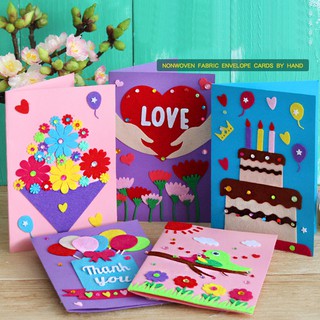 Thiệp chúc mừng sinh nhật handmade đáng yêu cho bé tự tay làm tặng người thân (giao ngẫu nhiên)