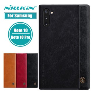 Bao da Samsung Galaxy Note 10/ Note 10 Plus hiệu Nillkin Qin
