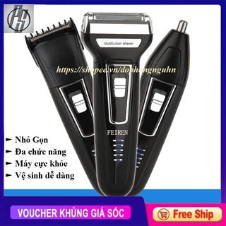 Máy Cạo Râu Đa Năng 3 Trong 1 Cắt Tóc Cạo Râu Tỉa Lông FEIREN