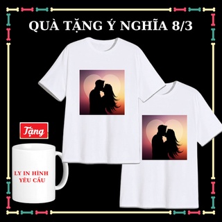 Tặng ly sứ in hình theo yêu cầu Mua cặp áo đôi áo cặp nam nữ đủ size áo