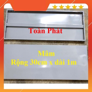 Mâm sắt v lỗ ( 30x100cm) màu xám ghi