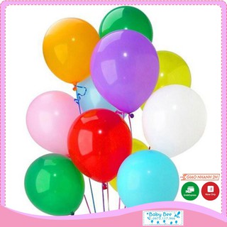 Set 50 bóng màu tròn cao su thường