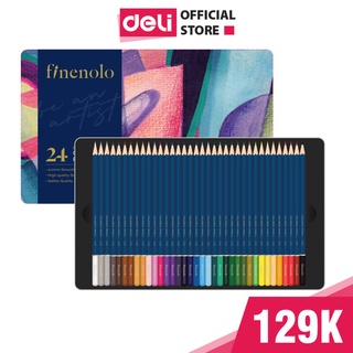 Bút chì màu cao cấp phiên bản mới Deli - Chất liệu gỗ an toàn thích hợp cho vẽ chuyên nghiệp, thiết kế, phác họa