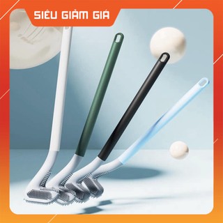 Dụng Cụ Cọ Rửa Nhà Tắm, Nhà Vệ Sinh, Chà Toilet Bằng Silicon Thiết Kế Đường Cong Ưu Việt  Giúp Tẩy Sạch Mọi Vết Bẩ