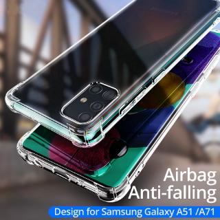 Shockproof Case for Samsung Galaxy A51 A71 Clear Shockproof Silicone Soft Phone Case