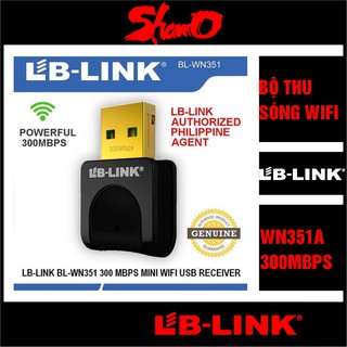Bộ thu sóng Wifi LBLINK 300Mbps – BL-WN351 – Chính Hãng LB-Link – Bảo hành 24 tháng – Tốc độ truyền tải không dây 300Mbp