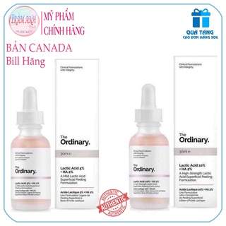 Tẩy da chết hóa học Lactic Acid + HA 5% - 10% _ The Ordinary 30ML