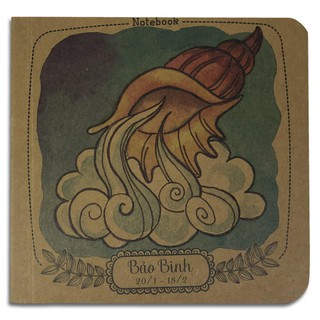 Notebook - 12 cung hoàng đạo - Bảo Bình (Giấy Kraft nâu)