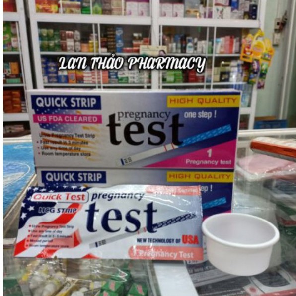 [Combo 5 cái] QUE THỬ THAI QUICK TEST GIÁ SỈ CÓ CHE TÊN SẢN PHẨM