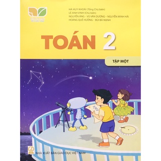 Sách Toán lớp 2 Tập 1 (KN) và 2 Tập giấy kiểm tra Cấp 1