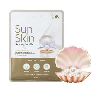 Đắp Mặt Nạ Ngọc Trai Trắng Da, Dưỡng Ẩm Cao Cấp BEAUSKIN ISK ISK SUNSKIN PEARL SHEET MASK Hàn 23g/ Cái