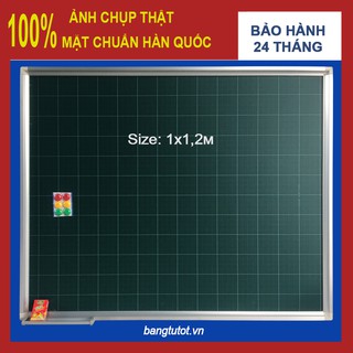 Bảng Từ Xanh ô ly 100 * 120 cm (Tặng kèm Hộp phấn, nam châm bảng)