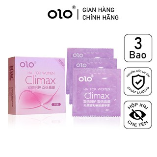 Bao Cao Su Gai Bi - Bao cao su OLO Climax có gai(936 gai) 3 cái