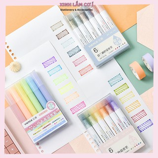 Bộ Bút 6 Màu Dạ Quang Đẹp Mắt Tiện Dụng [Xinh Lắm Cơ Í]