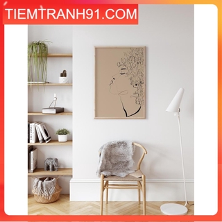 Tranh treo tường | Line art-Female Line Art Print 45 , tranh canvas giá rẻ