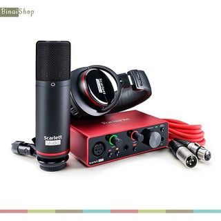 [Mã ELHACE giảm 4% đơn 300K] Combo phòng thu cá nhân Focusrite Scarlett Solo Gen 3 Studio
