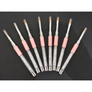 bút cọ vẽ hoa 8 cây cán đá