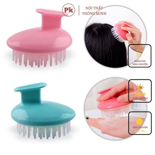 Lược gội đầu massage làm sạch da đầu, giúp chà tẩy tế bào chết, bụi bẩn
