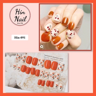 móng tay giả kèm keo Hin Nail hình herry độc đáo