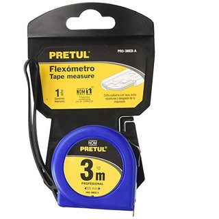Thước cuộn thép 3m  màu xanh Pretul - 21609