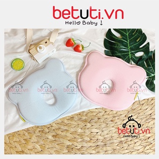 Gối cao su chống méo/bẹp đầu Mickey có lỗ thoáng cho bé sơ sinh