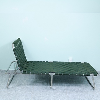 Giường xếp Vip khung inox dây bẹ lớn rộng 77cm Võng Xếp Thảo Điều