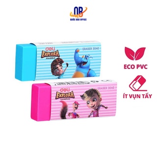 Tẩy 2B Deli, 60×24×12mm, Trắng - 30 Viên/hộp - E3040