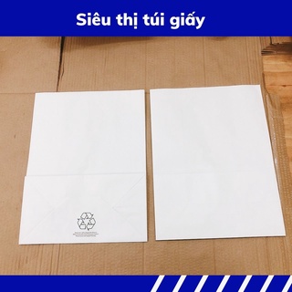 COMBO 10 CHIẾC TÚI GIẤY KRAFT XI MĂNG S6C: 33x17.5x43 cm KHÔNG QUAI ( ẢNH THẬT SHOP TỰ CHỤP)
