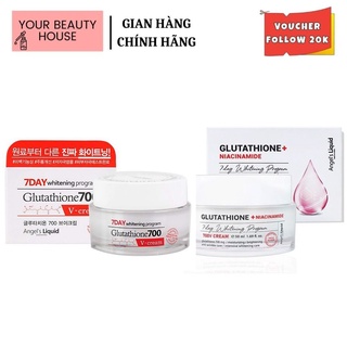 Kem dưỡng trắng da 7day Angel's Liquid Glutathione &amp; Niacinamide - 50ml