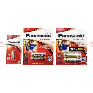 Vỉ Pin 23A, 27A, AA, AAA, Alkaline Panasonic, 1.5V, 12V, Độ Xả Chậm, Chống Rò Rỉ, Không Chảy Nước, Hàng Chính Hãng