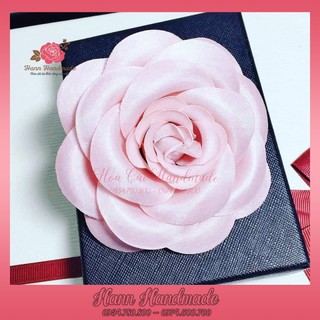 Hoa cài áo giá sỉ, tag hoa trà lớn cài áo kiểu có ghim có trâm cài áo váy