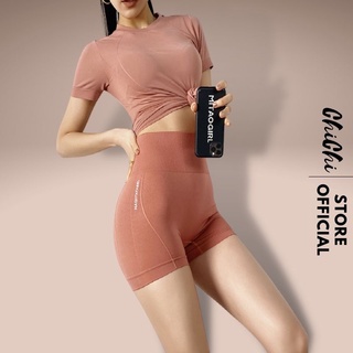 Quần Đùi Tập Gym Nữ, Quần Short Nữ Tập Gym Yoga Chất Đẹp Cạp Cao Nâng Mông - 208