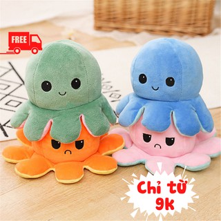 Gấu Bông Bạch Tuộc, Bạch Tuộc Cảm Xúc 2 Mặt Thay Đổi Biểu Cảm Cute PAPAA.HOME
