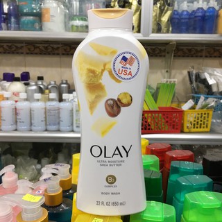 Sữa tắm Olay dưỡng ẩm kết hợp bơ hạt mỡ 650ml