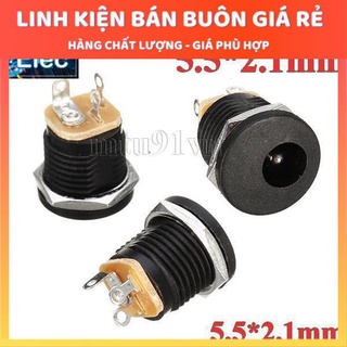 Jack Nguồn DC-022 5.5*2.1mm có ren ốc