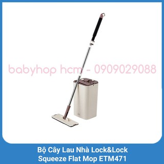 Bộ Cây Lau Nhà Lock&amp;Lock Squeeze Flat Mop ETM471