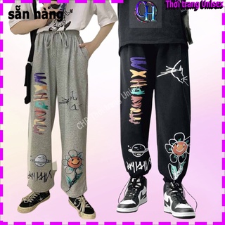 Quần Nỉ Nam Nữ Jogger ( HÈ - ĐÔNG ) BIGSIZE 2 MÀU - CAO CẤP - CHẤT NỈ MỊN DÀY DẶN M01